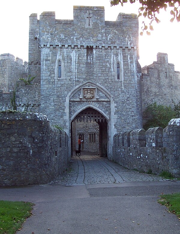 The gatehouse at St Donat's Castle