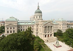 O Capitolio d'Indianapolis en Indiana