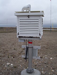 Stevenson screen meteorological device