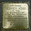 Stolperstein Bochum Hattinger Straße 289 Heinrich König