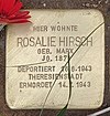 Stolperstein Friedenstr 24 (Frhai) Rosalie Hirsch.jpg