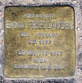 Emma Friedländer, Güntzelstraße 49, Berlin-Wilmersdorf, Deutschland