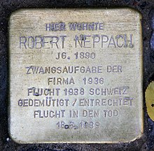 Stolperstein Nachodstr 22 (Wilmd) Роберт Неппах.jpg