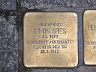 Stumbling Stone Simon Spies, 1, Adelungstraße 13, Darmstadt.jpg