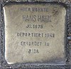 Stolperstein Tauentzienstr 13a (Charl) Hans Hahn.jpg