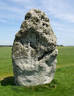 Heel Stone Block of sarsen stone in England
