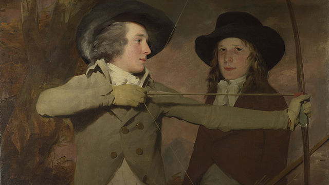 Ronald (right) as painted by Sir Henry Raeburn in "The Archers"