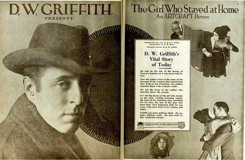 File:The Girl Who Stayed at Home (1919) - Ad 1.jpg