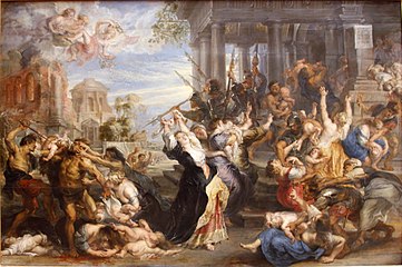 Le Massacre des Innocents de Rubens (v. 1636-1638), Alte Pinakothek.