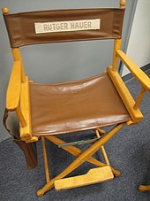 Hauer's chair from the film's production The Prop Store of London - LA - Rutger Hauers chair from Blade Runner (6300930411).jpg