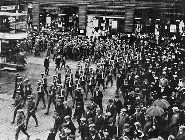 Ulster Volunteers in Belfast c.1914