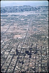 The View of Phoenix's Urban Sprawl from 4000 Ft. South Mountain in Background , 6/1972