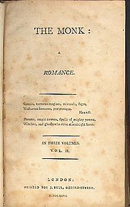 Заглавна страница на книга II от романа, 1796 г.