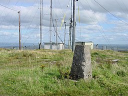 Trianguleringspunkten på Knockanore Mountain