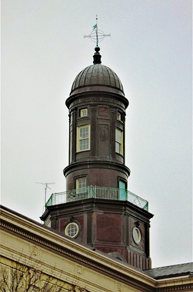 The building's steeple (February 2020)