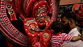 Theyyam at Andaloorkavu blessing devotees