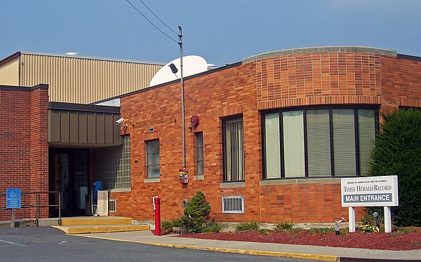 Times Herald-Record′s main offices in Middletown