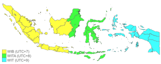 Time in Indonesia Three time zones spanning across the country