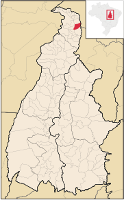 Poziția localității Maurilândia do Tocantins