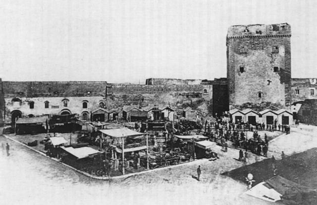 The Tower of Raimondello Orsini in Taranto, c. 1880.