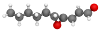 3D model of the trans-4,5-Epoxy-(E)-2-decenal molecule.