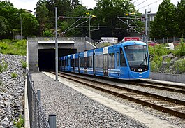 Tvärbanan, Tranebergstunneln