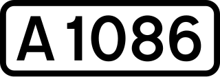 A1086 road road in England