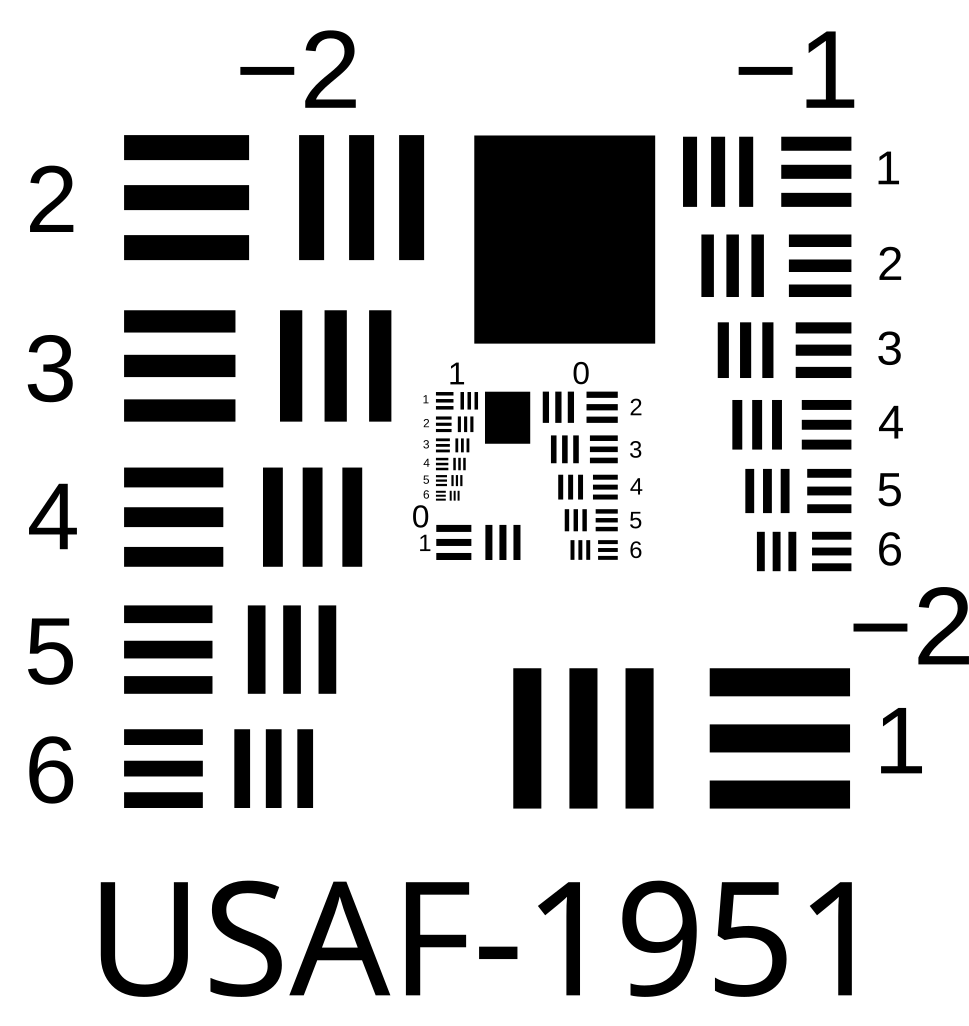 Usaf 1951 Test Chart Download