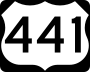 U.S. Route 441 marker