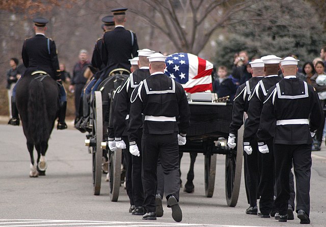 Funeral of David M. Brown at Arlington National Cemetery (March 12, 2003)