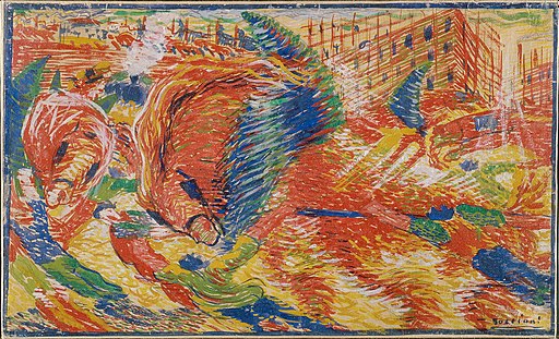 "The City Rises" by Umberto Boccioni