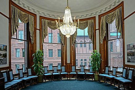 East view from the Dining Room within the Lieutenant Governor's Suite