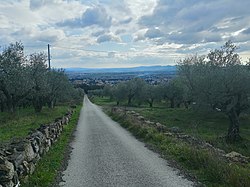 View of Sesto Fiorentino and the Valley of Florence from Monte Morello 2.jpg