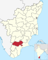 Virudhunagar in Tamil Nadu (India).svg