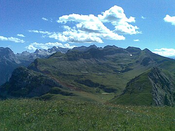 A view from Monte Peller to Val Nana mountains