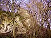 Dreimühlen waterfall, view of ruin.jpg