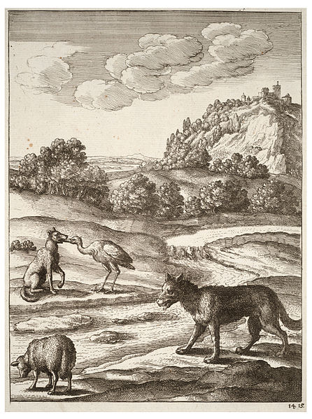 File:Wenceslas Hollar - The wolf, the lamb, and the crane.jpg