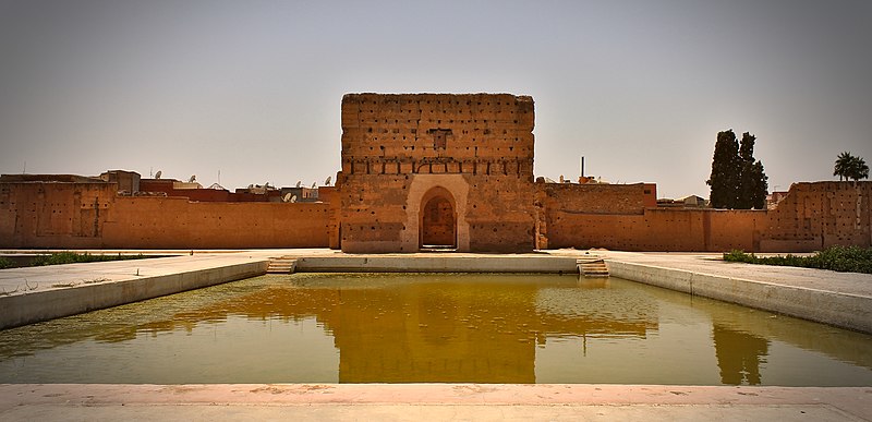 File:West facade inside the El Badi Palace (1).jpg