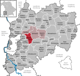 Läget för Westerheim i Landkreis Unterallgäu
