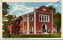 Williams Hall, 1909. Old College Gymnasium. Wh1909c.jpg