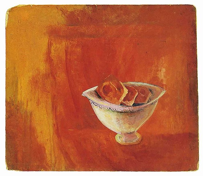 File:White Bowl on the Red Background.jpg