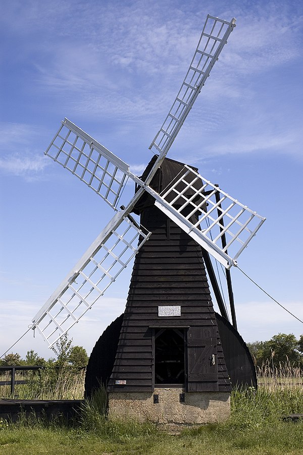 A windpump at Wicken Fen