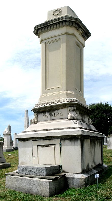 William Wirt Monument, Congressional Cemetery, Washington D.C.