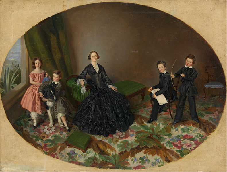 File:William Strutt - Maria Elizabeth O'Mullane and her children - Google Art Project.jpg