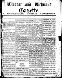 Windsor and Richmond Gazette, 21 July 1888 Windsor and Richmond Gazette 21 july 1888.jpg