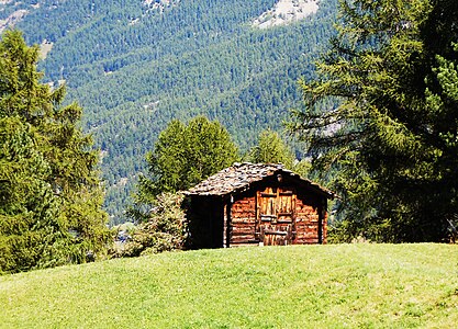 Wooden house in Zermatt