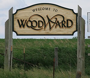 Woodward Iowa 20090607 Sign.JPG