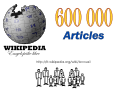 Français : Logo Wikipedia 600 000 Articles SVG