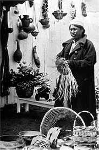 Yurok basketweaver