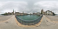 link=https://panoviewer.toolforge.org/#Zürich Münsterbrücke panosphere 20210709.jpg